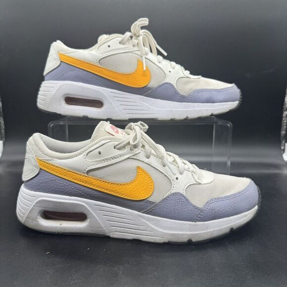 Nike Shoes - Nike Air Max SC CZ5358-116 White Gray Yellow Size 6.5Y Kids Shoes Sneakers EUC